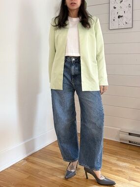 Miscreants structured satin blazer